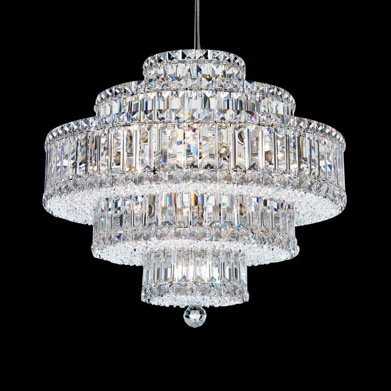 Extra Large Circle Multi-Layer Modern Light Luxury Crystal Chandelier for Living/ Dining Room/ Villa