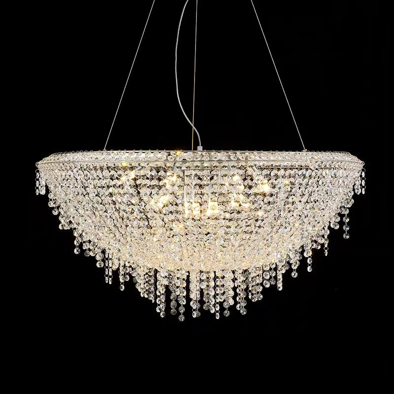 New Affordable Post-modern Hemisphere Pendent Crystal Chandelier for Living Room / Dining Room / Bedroom