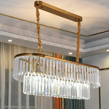 2022 New Style Round Crystal Chandelier Modern Gold Ceiling Light Fixture For Living/ Bedroom