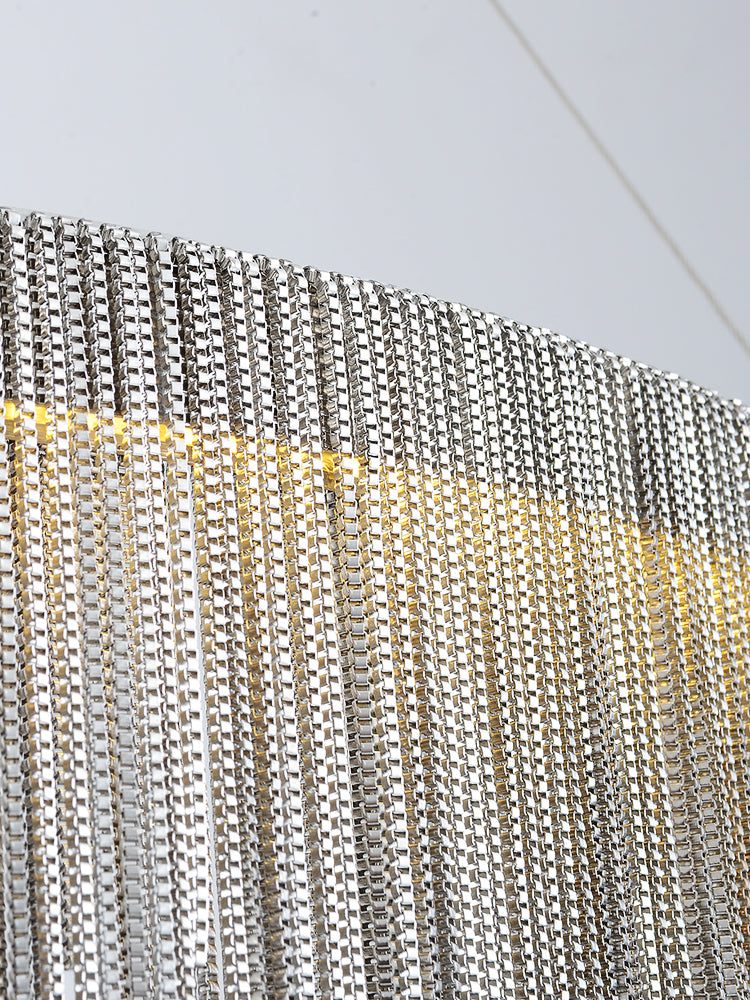 Designer Recommended Art Aluminum Tassel Pendant Chandelier for Living/Dining Room/Kitchen Island