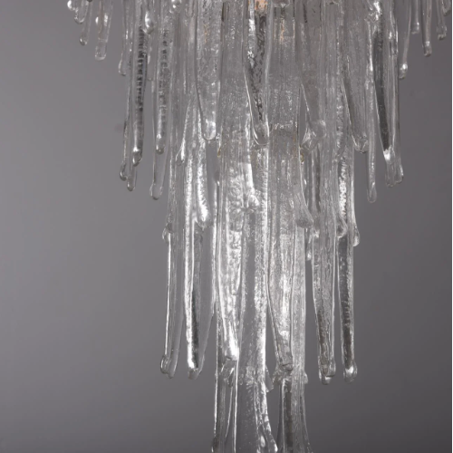 Extra Large Creative Multi-tier Crystal Light Waterfall Chandelier for Foyer/Living Room