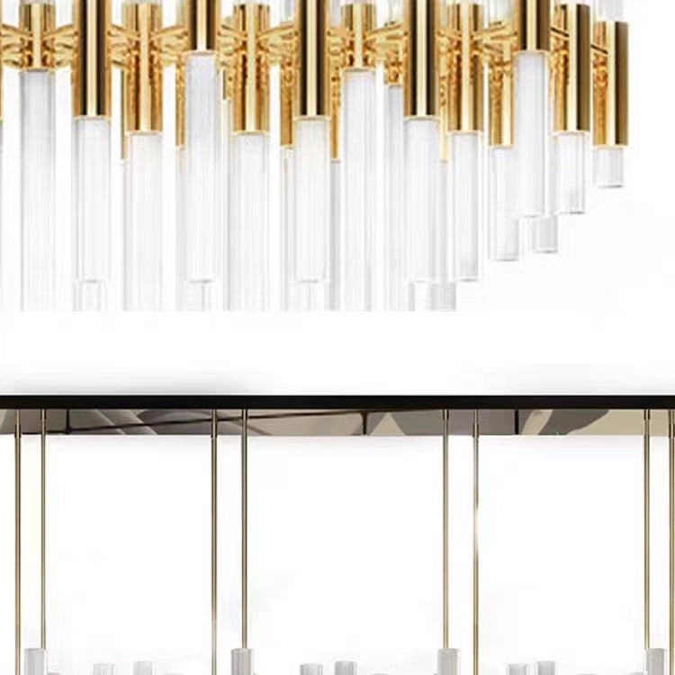 Extra Large Modern Irregular Glass Rods Pendant Chandelier for Living/Dining Room/Foyer