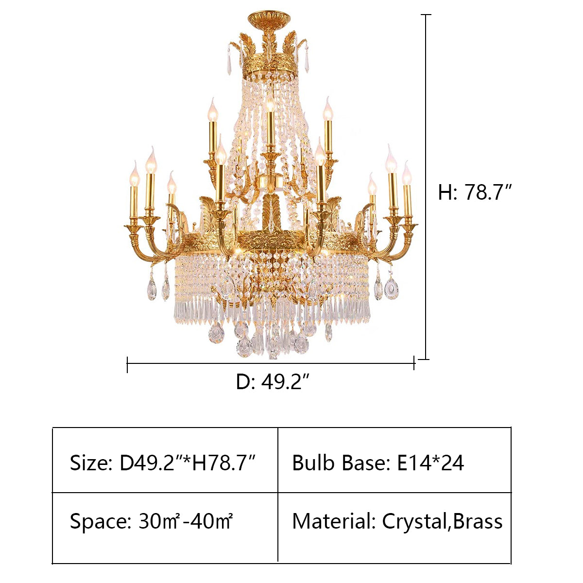 D49.2"*H78.7" chandelier,chandeliers,pendant,crystal,metal,clear crystal,candle,branch,round,raindrop,teardrop,extra large,oversized,large,huge,big,round,living room,luxury,dining room,modern,foyer,stairs,hallway,entrys,hotel lobby,duplex hall,loft,gold,brass,copper