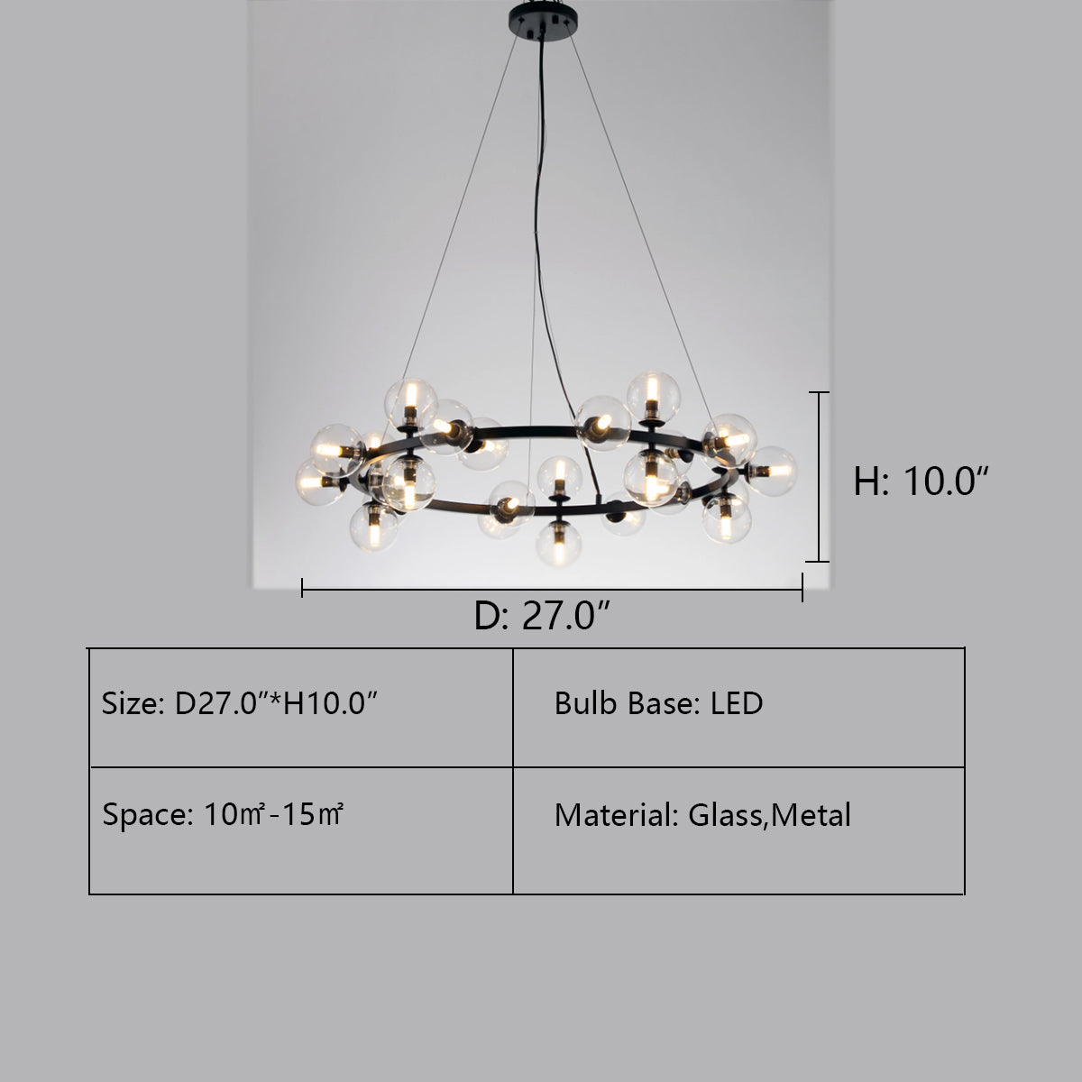 D27.0"*H10.0" SEPI GLASS GLOBE / BUBBLE ROUND RING CHANDELIER,CHANDELIER,chandeliers.glass ,bubble,ring,round,circle,ball,sphere,,ceiling,living room,dining room,bedroom