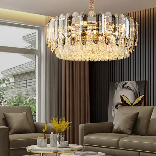 Stately Chandeliers for Living Room Luxury K9 Crystal Ceiling Light For Hallway /Dining Room