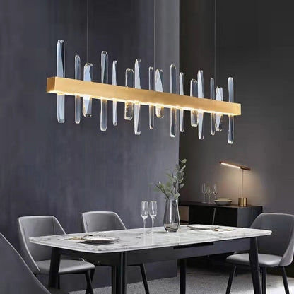 Icicle Crystal Chandelier For Dining Room