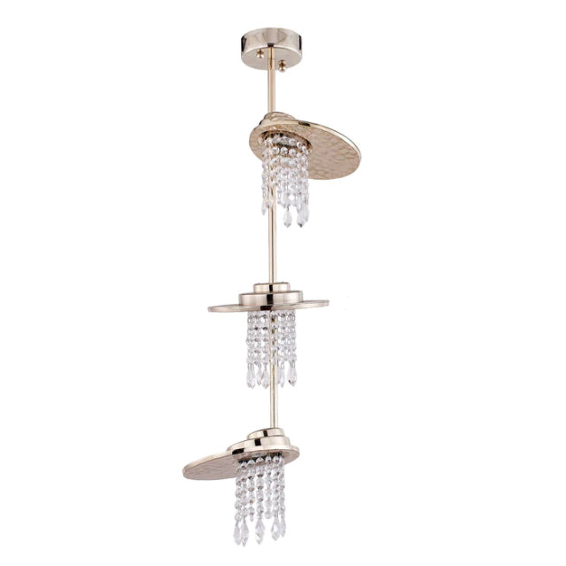 Designer Model Creative Multi-tier Crystal Pendant Chandelier for Foyer/Entrys/Hallway