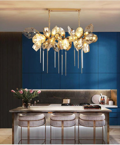 Modern Wine Glass Shape Chandelier Italian Light Luxury  Light Fixture for Ding/ Living Room/ Duplex/ Villa/ Restaurant