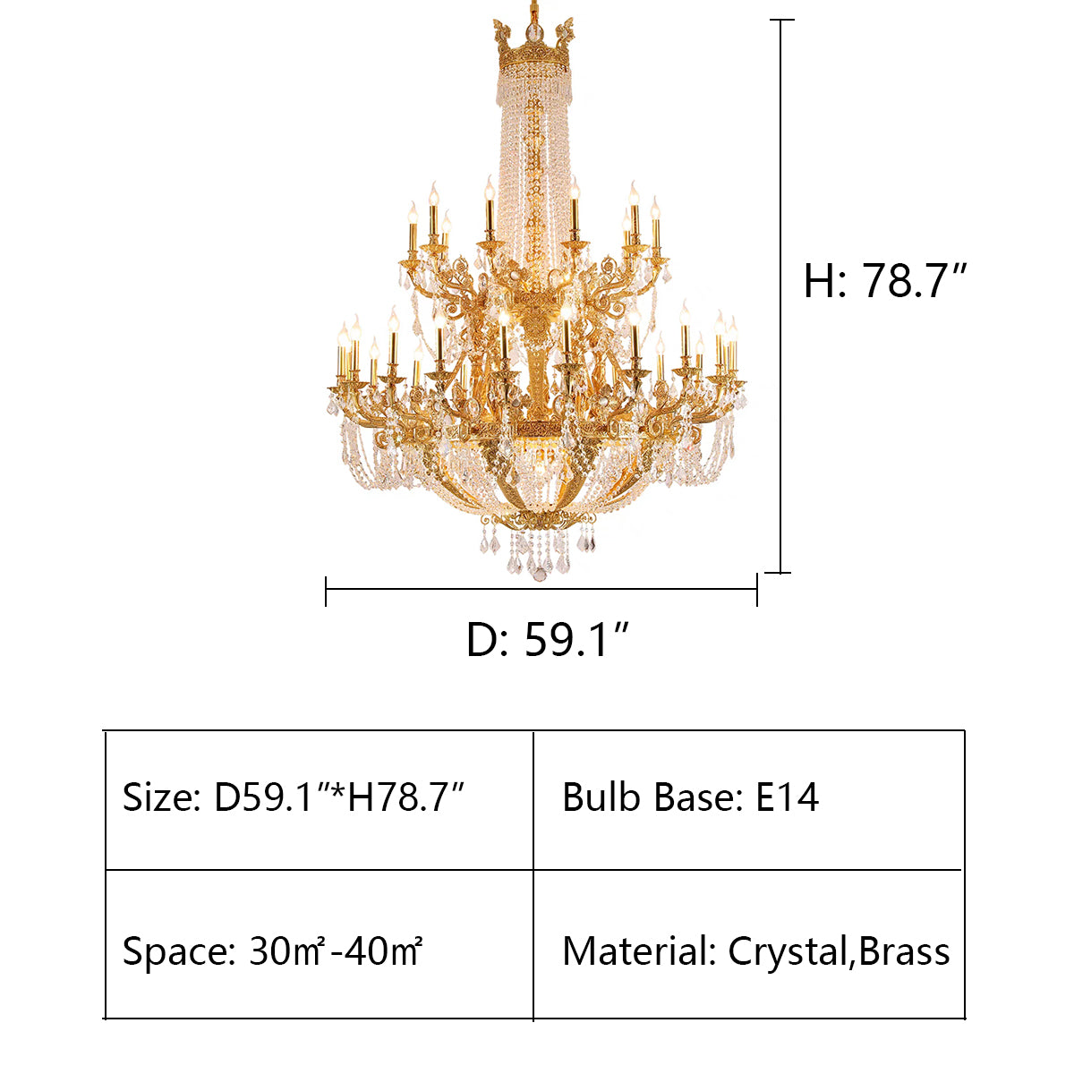 D59.1"*H78.7" chandelier,chandeliers,pendant,crystal,metal,clear crystal,candle,branch,round,raindrop,teardrop,extra large,oversized,large,huge,big,round,living room,luxury,dining room,modern,foyer,stairs,hallway,entrys,hotel lobby,duplex hall,loft,gold,brass,copper