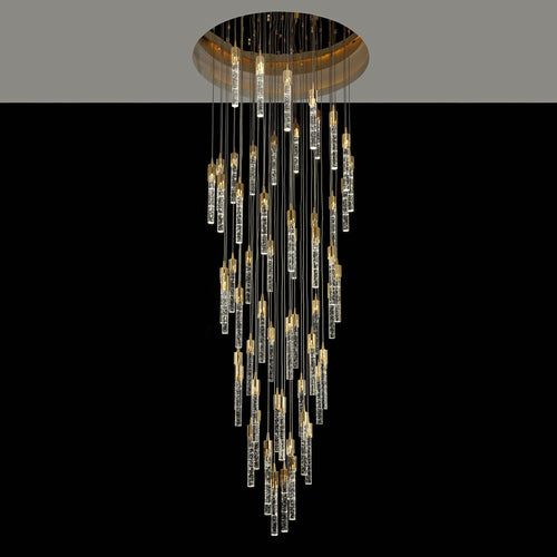 Modern Stair Light Foyer Staircase Hall Ceiling Lamps Spiral Stair Chandelier Crystal Droplight Luxury Hall Decoration Lights