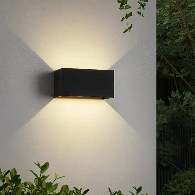 Modern Outdoor Wall Light Waterproof  Balcony Wall Lamp Black /White Outer Staircase Light Store Front Door Decor Lamp