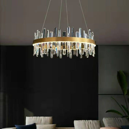 Icicle Crystal Chandelier For Dining Room