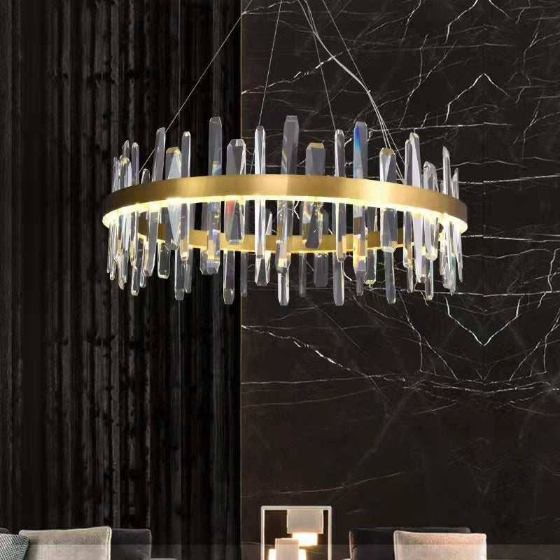 Icicle Crystal Chandelier For Dining Room