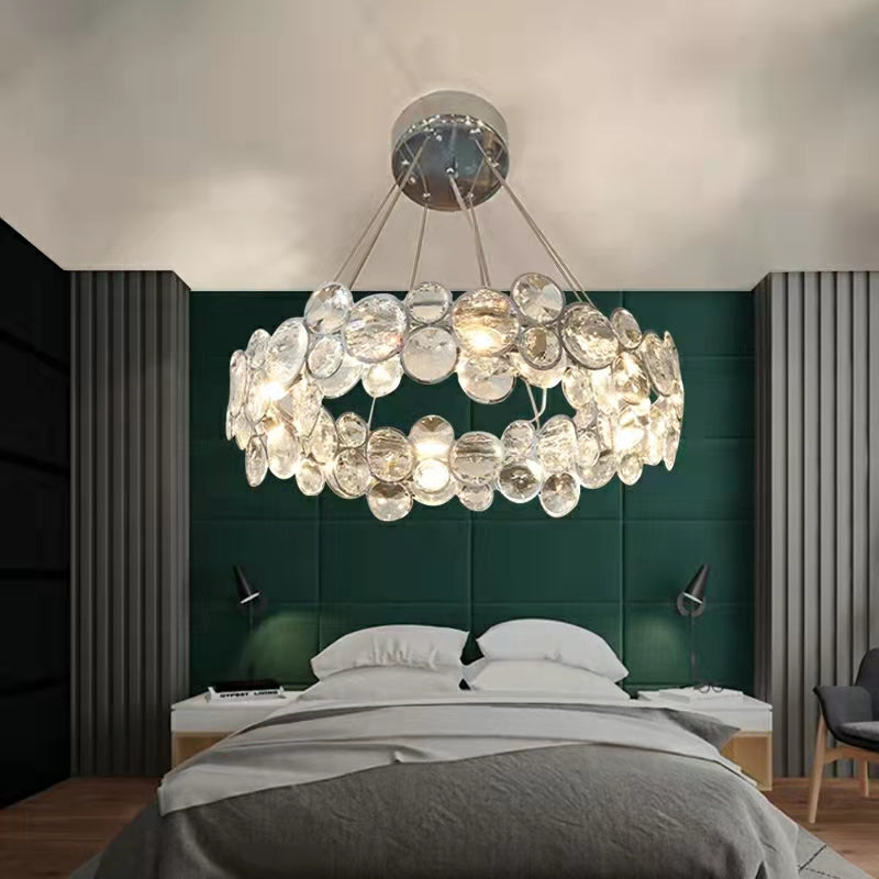 Designer Crystal Chandelier for Living Room Bedroom Ceiling Light Fixture