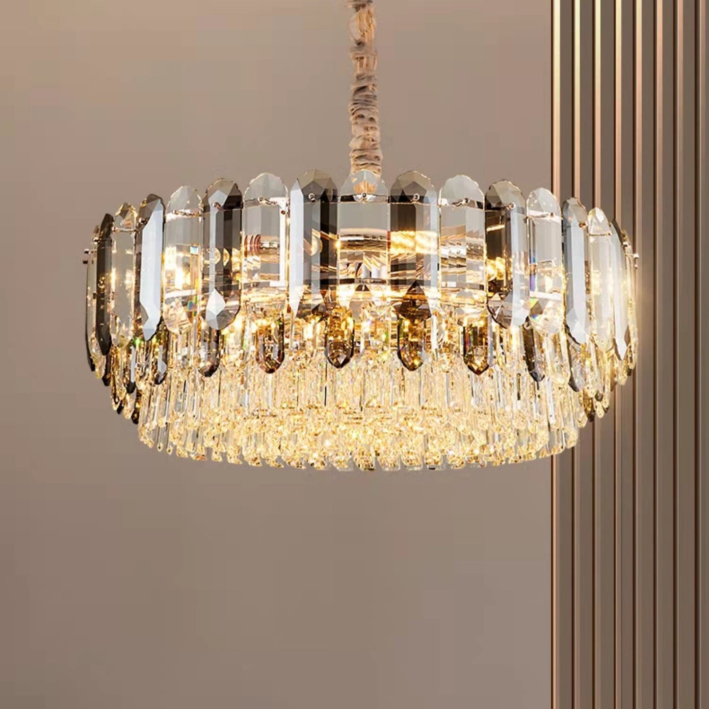 Stately Chandeliers for Living Room Luxury K9 Crystal Ceiling Light For Hallway /Dining Room