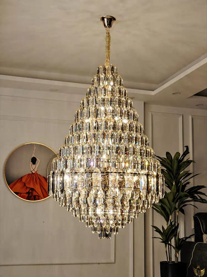 Extra Large D47.2”*H70.9” Luxury Modern Chandeliers For Hotel Lobby Hallway Foyer / Staircase Living Room