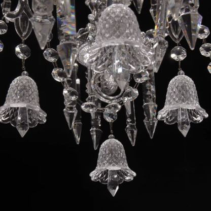 Oversized Traditional Candle Branch Crystal Pendant Chandelier for Living Room/Foyer/Stairs