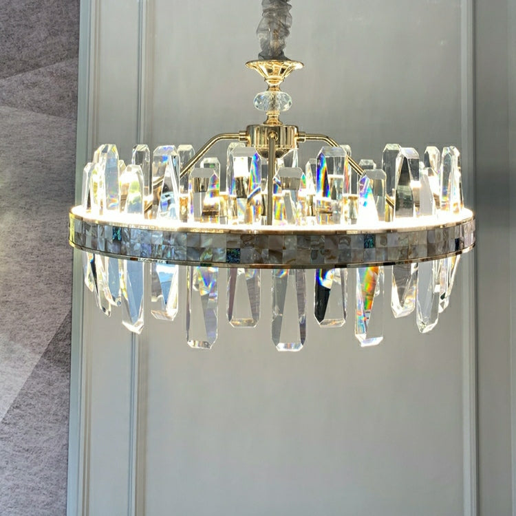 Affordable Round K9 Crystal Chandelier Lighting For Living Room Moden Rectangle Pendant Lamp For Dining Table