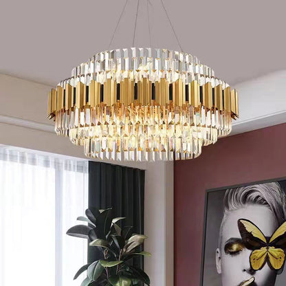 Modern Crystal Chandelier Luxury Living/ Dining Room Ceiling Light Fixture Elegant Bedroom Lamp Villa Hall Decoration Light