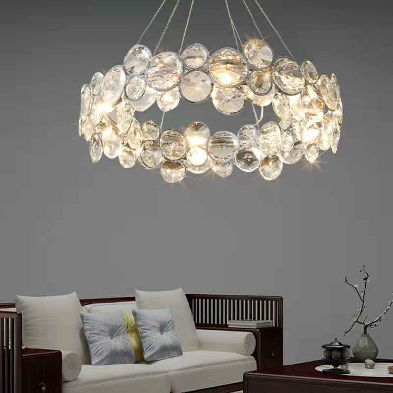 Designer Crystal Chandelier for Living Room Bedroom Ceiling Light Fixture