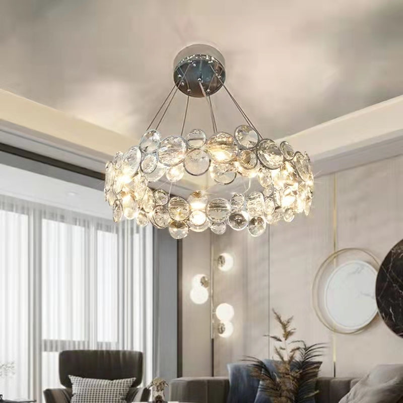 Designer Crystal Chandelier for Living Room Bedroom Ceiling Light Fixture