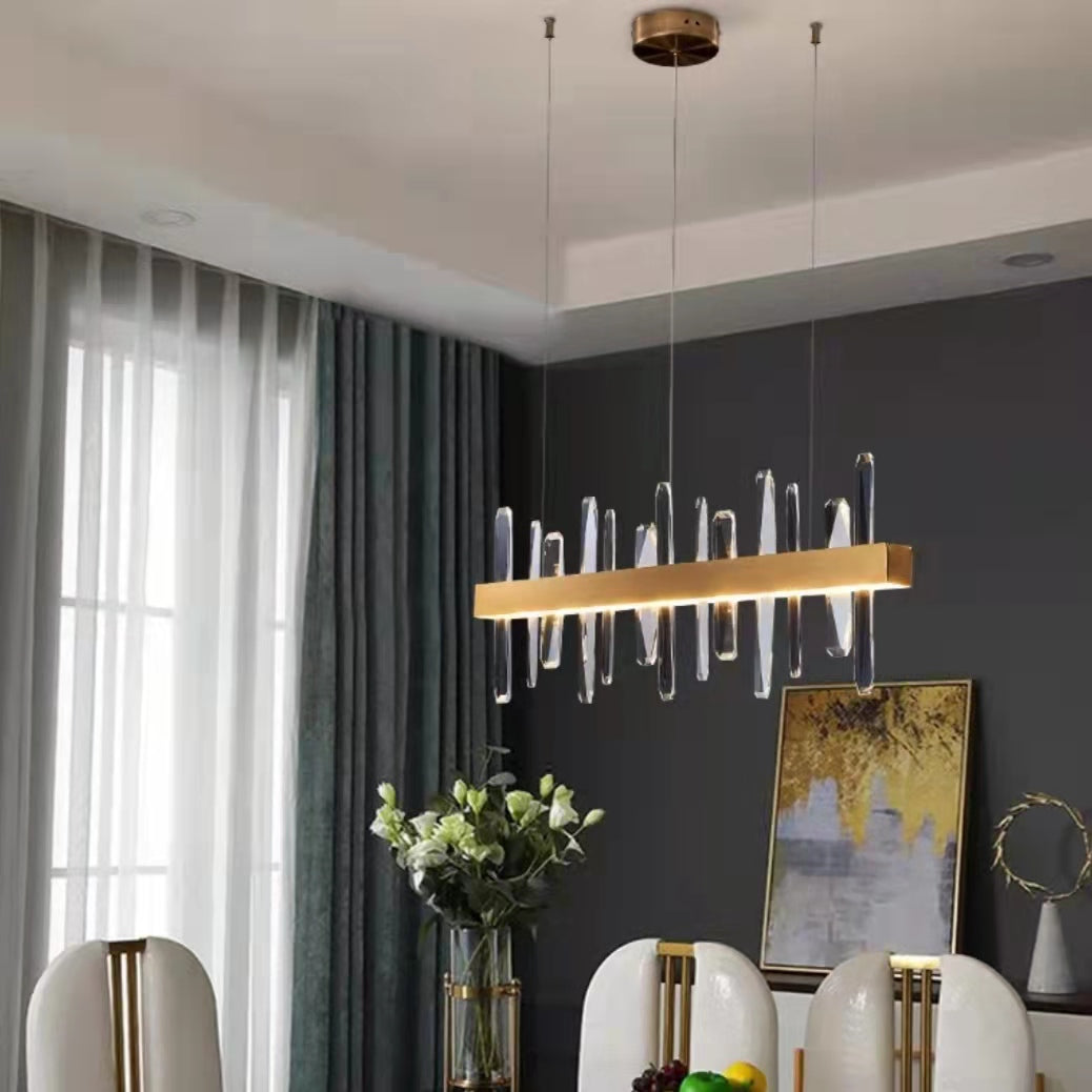 Icicle Crystal Chandelier For Dining Room