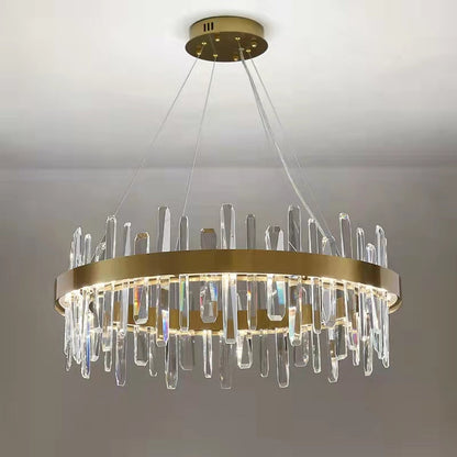 Icicle Crystal Chandelier For Dining Room