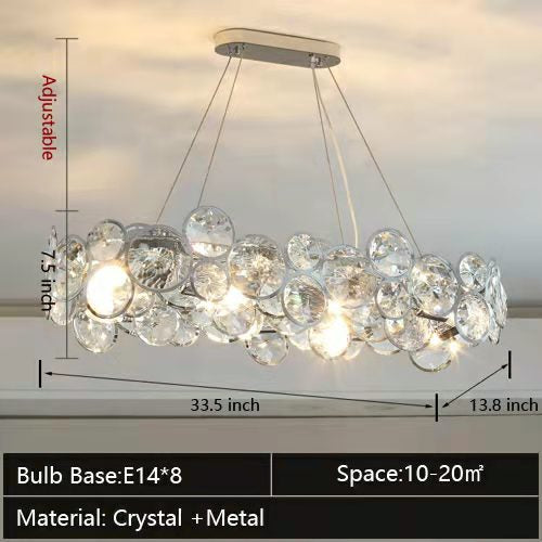 Designer Crystal Chandelier for Living Room Bedroom Ceiling Light Fixture