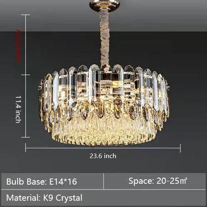 Stately Chandeliers for Living Room Luxury K9 Crystal Ceiling Light For Hallway /Dining Room