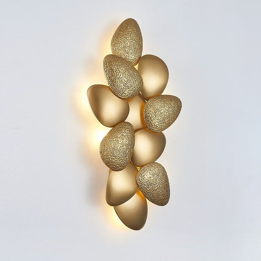 Gold Nordic Style Pebble Wall Light Creative Wall Sconce