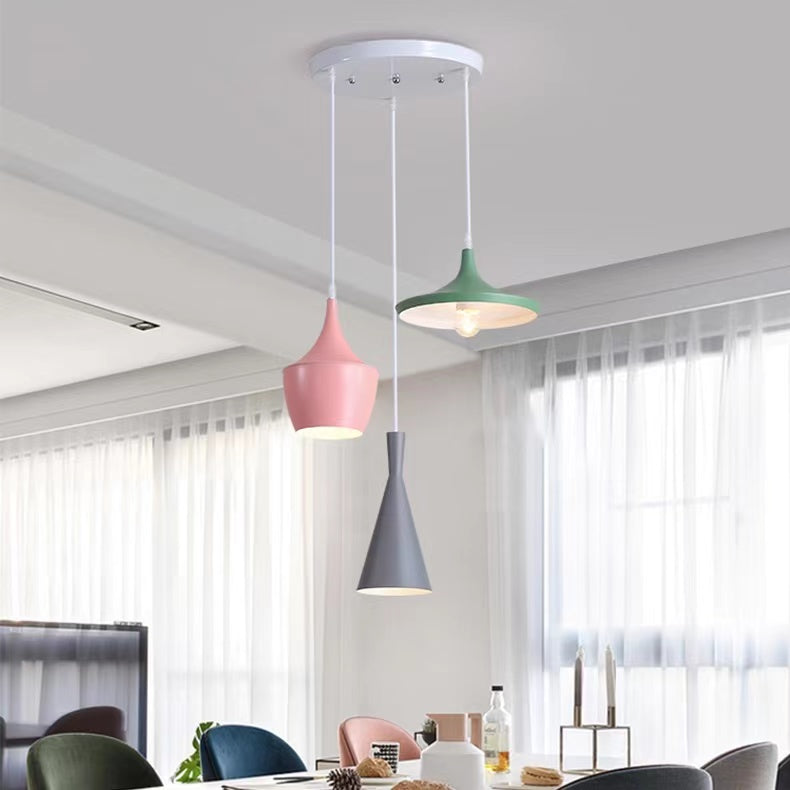 Macaron Modern Led Pendant Ceiling Light Fixture For Dining Room