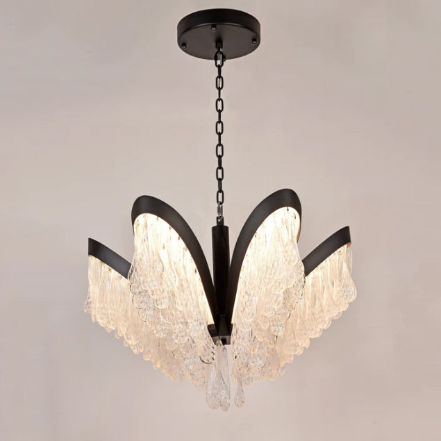 Modern Creative Flower Crystal Pendant Ceiling Chandelier for Living/Dining Room/Bedroom