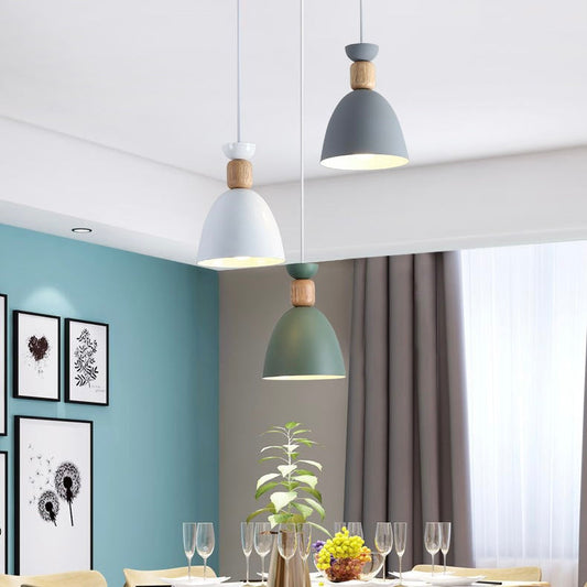 Macaron Modern Led Pendant Ceiling Light Fixture For Dining Room