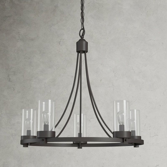 Matte Black 5 Lights Birch Lane Chandelier