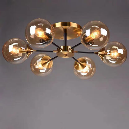 Magic Bean Molecular Chandelier Living Room Ceiling Light Modern Glass Ball Lamp