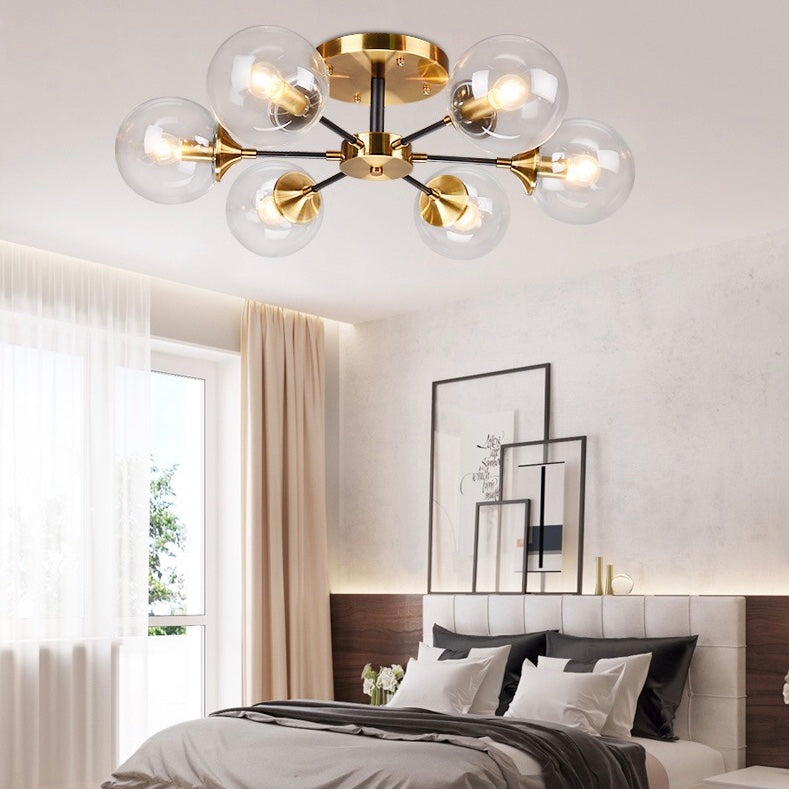 Magic Bean Molecular Chandelier Living Room Ceiling Light Modern Glass Ball Lamp