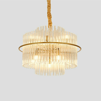 Modern European Style K9 Crystal Chandelier For Living/Dining Room Affordable Designer Round Ceiling Light Fixture For Bedroom