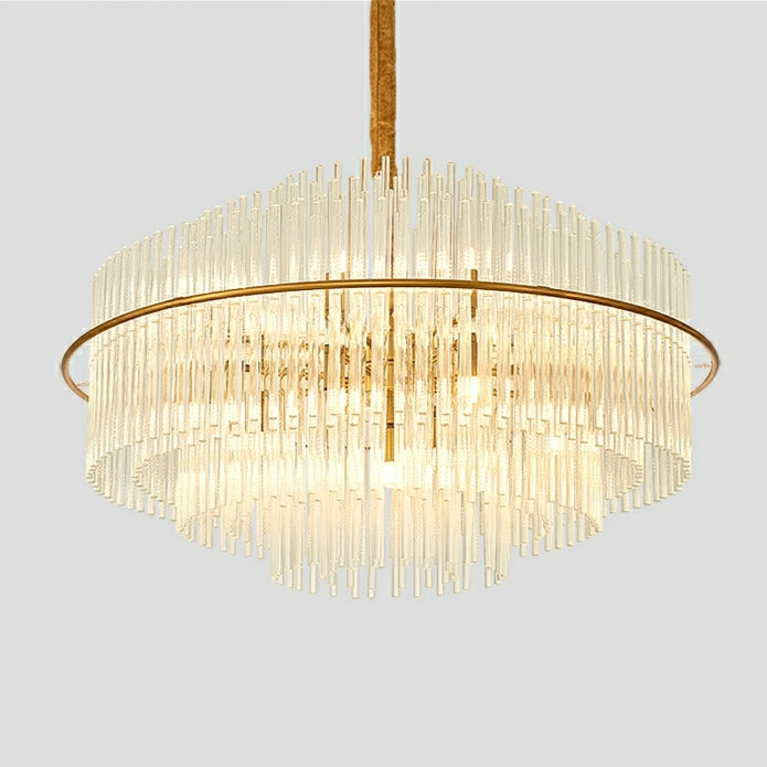 Modern European Style K9 Crystal Chandelier For Living/Dining Room Affordable Designer Round Ceiling Light Fixture For Bedroom