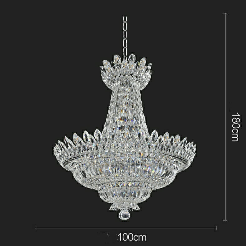 New Empire Style Foyer Ceiling Chandelier Crystal Pendant Light For Living Room Decoration