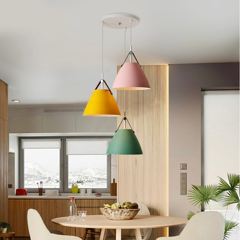 Macaron Modern Led Pendant Ceiling Light Fixture For Dining Room