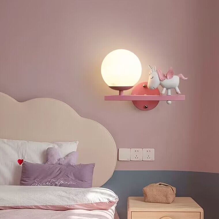 Modern Cartoon Creative Bedside Wall Lamps For Children's Room Cute Fashion Bedroom Lights