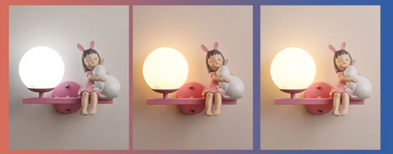 Modern Cartoon Creative Bedside Wall Lamps For Children's Room Cute Fashion Bedroom Lights