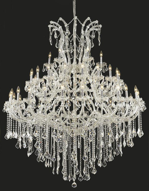 Extra Large European Chrome Classic Candle Branch Crystal Chandelier for Stairs/Entrys/Duplex Hall