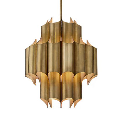 Modern Luxury Creative Brass Pendant Ceiling Chandelier for Foyer/Entryance/Hallway