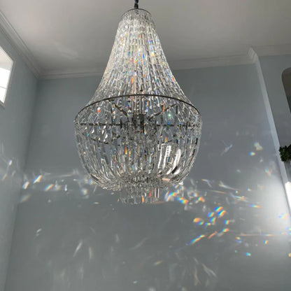 Oversized Modern Light Luxury Empire Crystal Chandelier for Living Room/Foyer/Stairs