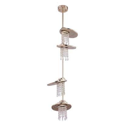 Designer Model Creative Multi-tier Crystal Pendant Chandelier for Foyer/Entrys/Hallway