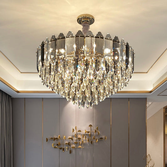 Modern Luxury K9 Crystal Chandelier Ceiling Fixtures Light For Living And for Kitchen Island Dining Rooms