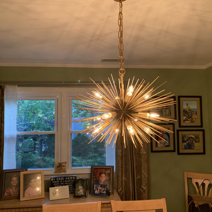 Light Sputnik Sphere Chandelier Handing Light For Bedroom Or Dining Room