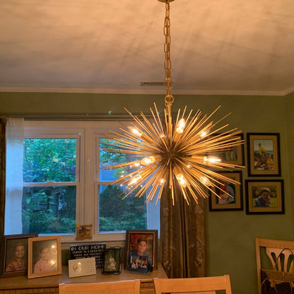 Light Sputnik Sphere Chandelier Handing Light For Bedroom Or Dining Room