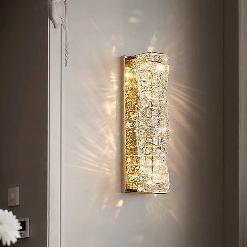 crystal wall light bar bedroom luxury walk-in closet 